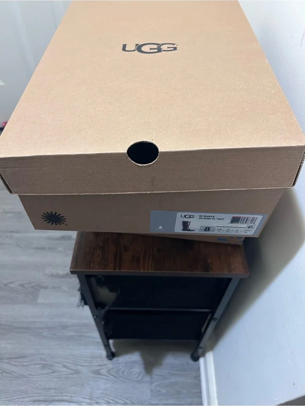 UGG Glossy Gray Tall Rain Boots